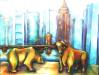 GRIMM-WETZEL Gunda Marie - Skyline Frankfurt / Bulle und B�r